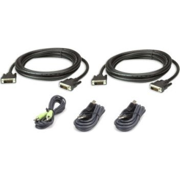 ATEN 2L-7D03UDX5 toetsenbord-video-muis (kvm) kabel Zwart