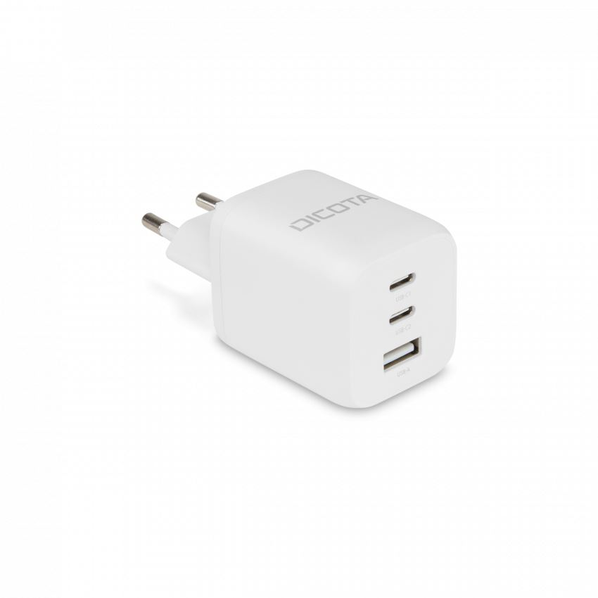 Dicota USB-A + 2xUSB-C GaN hálózati töltő 65W EU (D32054) (D32054)