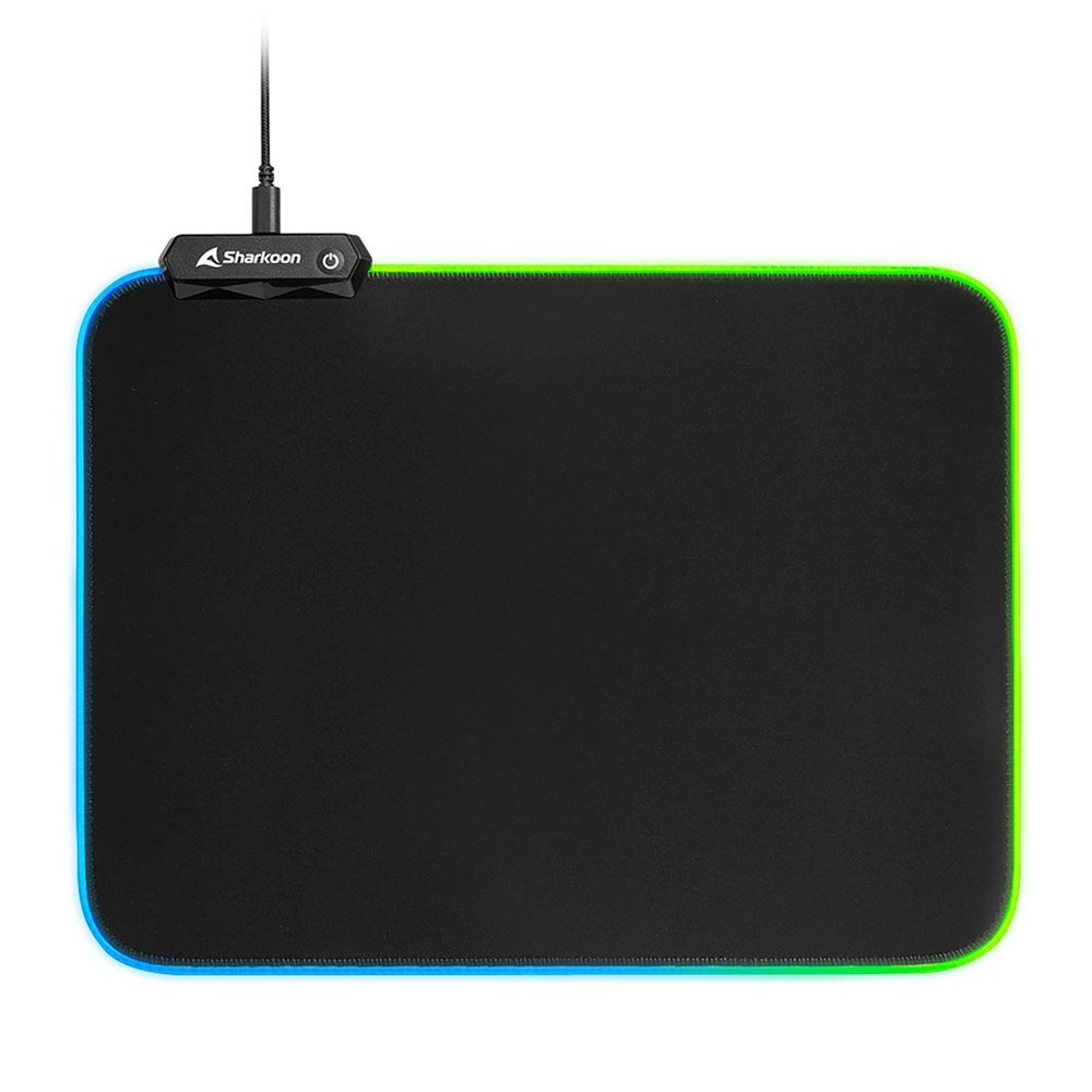 Sharkoon 1337 RGB V2 Gaming Size360 egérpad fekete (4044951029976) (4044951029976)