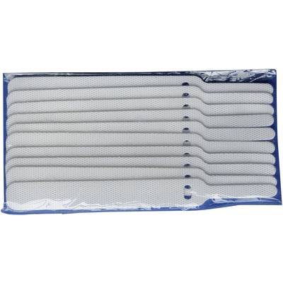 Tépőzáras kábelkötöző, tépőzáras szalag 110 mm x 11 mm Fehér TRU COmPONENTS 800-010-Bag (1586398)