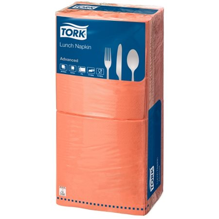 Tork Advanced 1/4 hajtogatott szalvéta 2 rétegű - 33x33 cm / Terrakotta (200 lap / csomag) (477216)