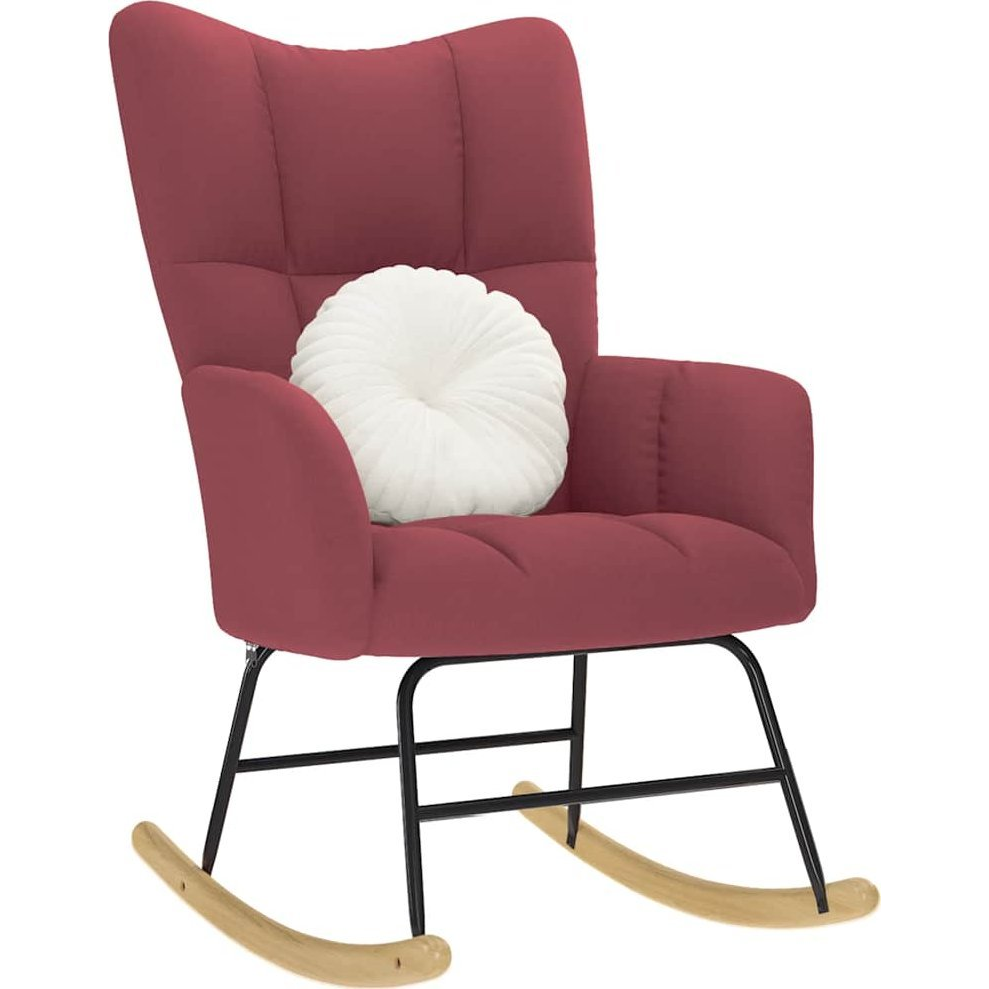 bordó szövet hintaszék (4016792)