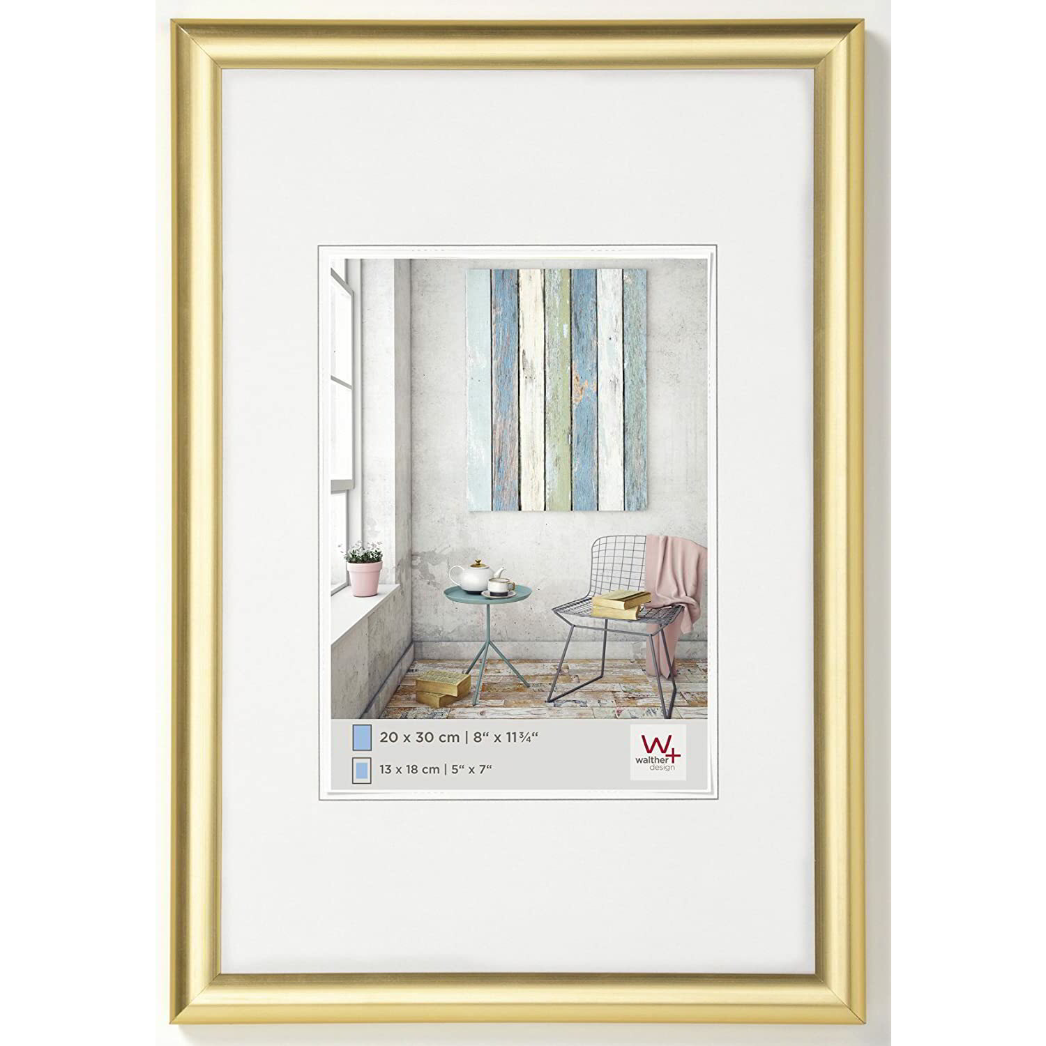 Walther KP030G Trendstyle 22,8x32,8 Képkeret - Arany (KP030G)