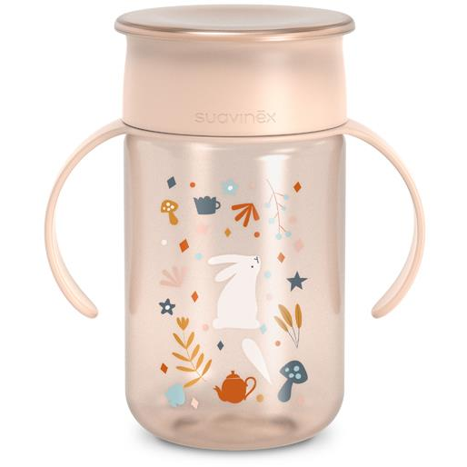 Suavinex Wonderland 360° 340 ml - rózsaszín