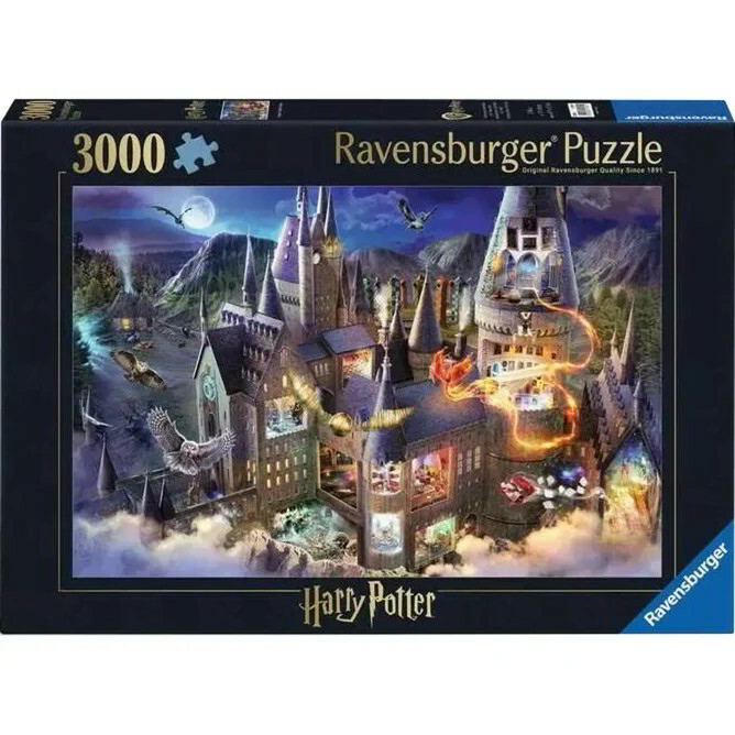Puzzle Ravensburger Harry Potter 3000 dielikov Harry Potter Rokfort.