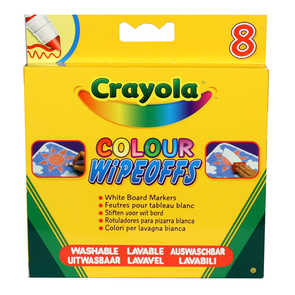 Crayola 8223 Lemosható vastag filctoll - Vegyes színek (8db) (8223)