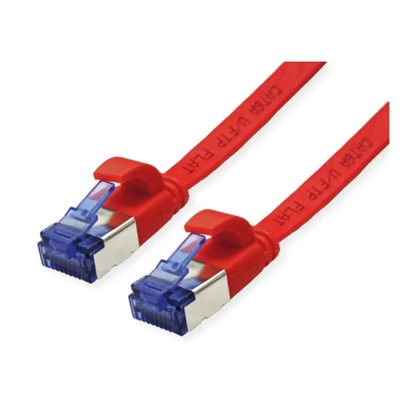 VALUE Patchkabel Cat.6A (Class EA) FTP, extra-flach, rot, 1,5 m