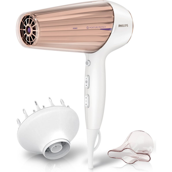 Philips MoistureProtect HP8280/00 hårtørrer 2300 W Lilla, Hvid