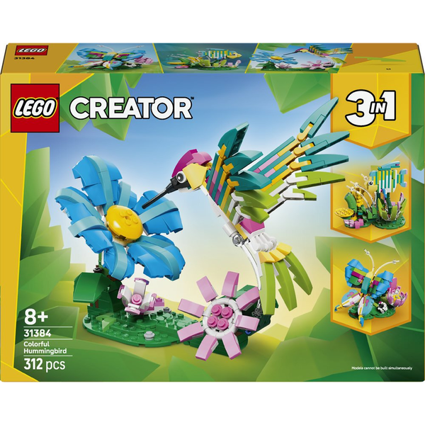 LEGO CREATOR WILD ANIMALS COLORFUL HUMMINGBIRD 31384
