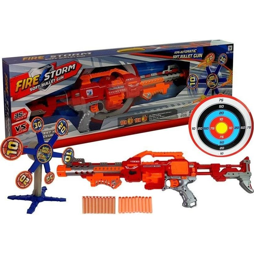 Habpatronos Puska - Forgó Céltáblával, 66 cm (7522)