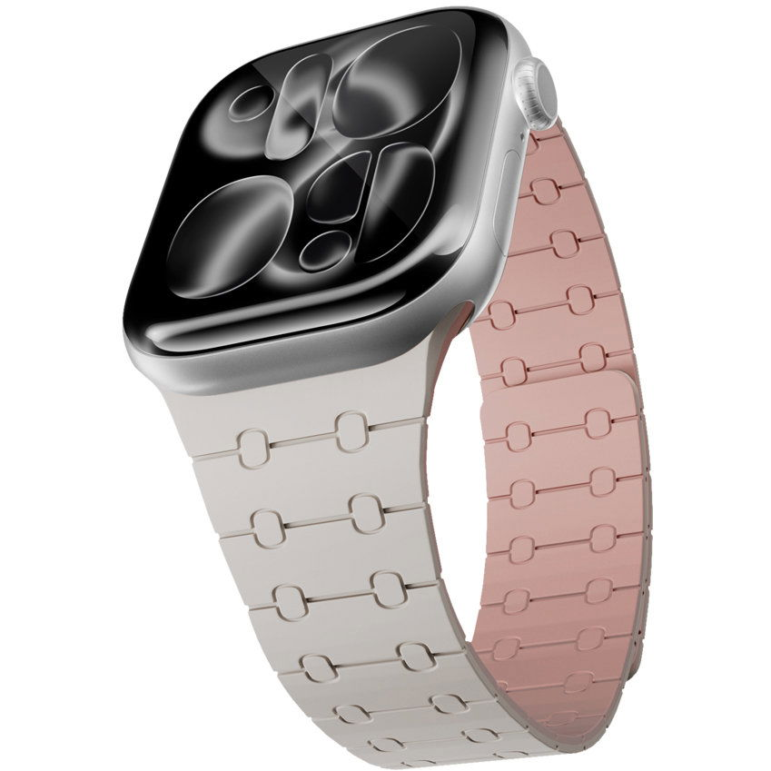 Epico Magnetic+ Silicone Apple Watch SE 44mm/Series 1-9 42/44/45mm, 10-11 46mm/Ultra 49mm - fehér (63418103600001)