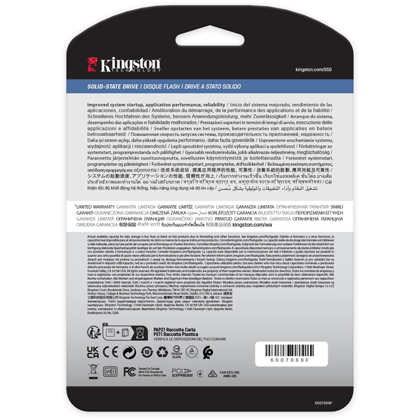 Kingston DC2000B 240GB M.2 NVMe SSD PCIe 4.0