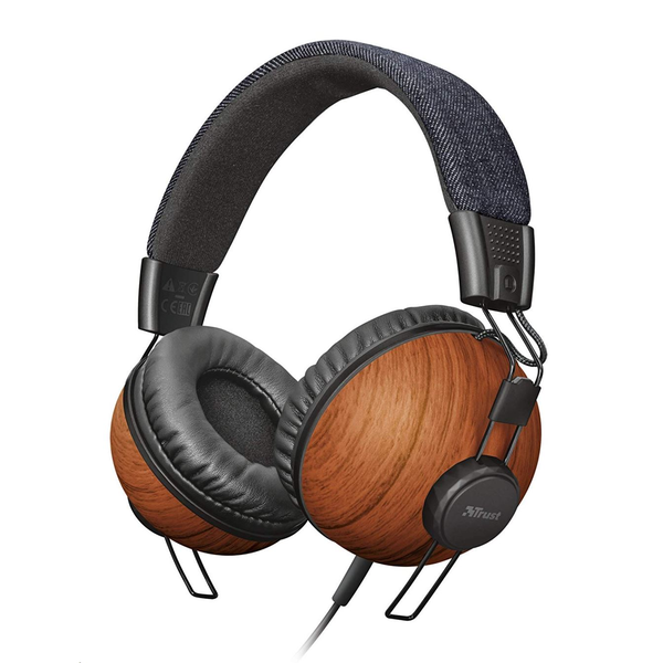 Trust Noma mikrofonos fejhallgató farmer-fa (22637)