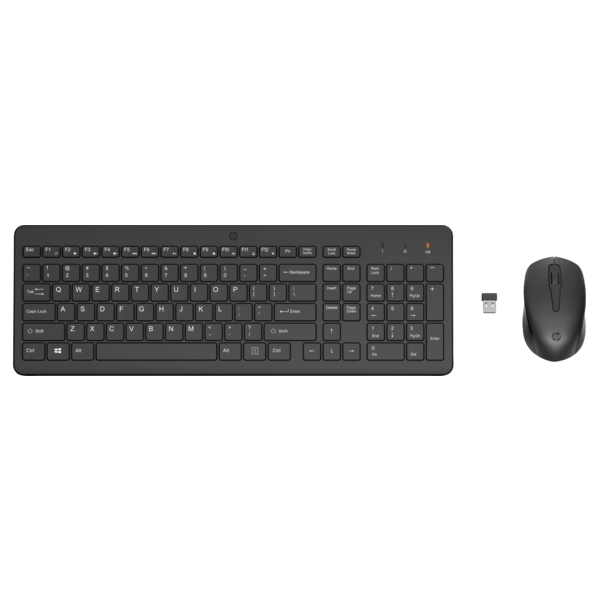 HP 300 Wireless Mouse and Keyboard Combination tastatur Mus inkluderet Universel RF trådløst Sort