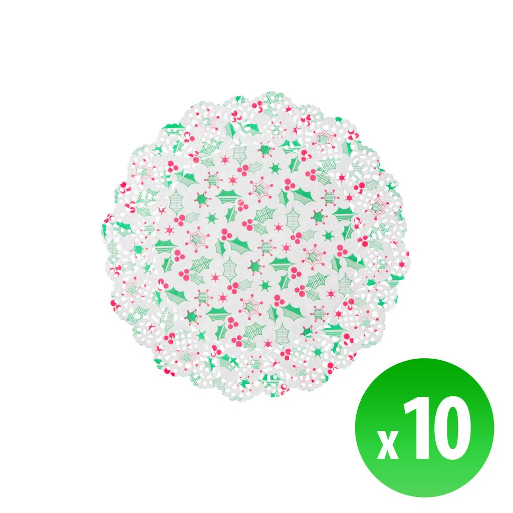 Family karácsonyi tortacsipke 26,5cm, 10db / csomag (58698) (58698)