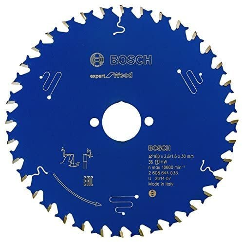 Bosch EXPERT Wood körfűrészlap 180x2,6/1,6 30 T36 fog, ATB kézi fűrészekhez, fához