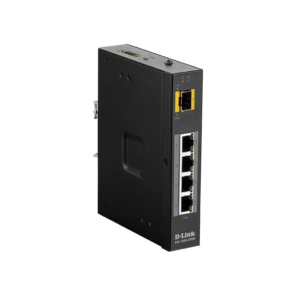 D-Link DIS‑100G‑5PSW Unmanaged L2 Gigabit Ethernet (10/100/1000) Power over Ethernet (PoE) Zwart