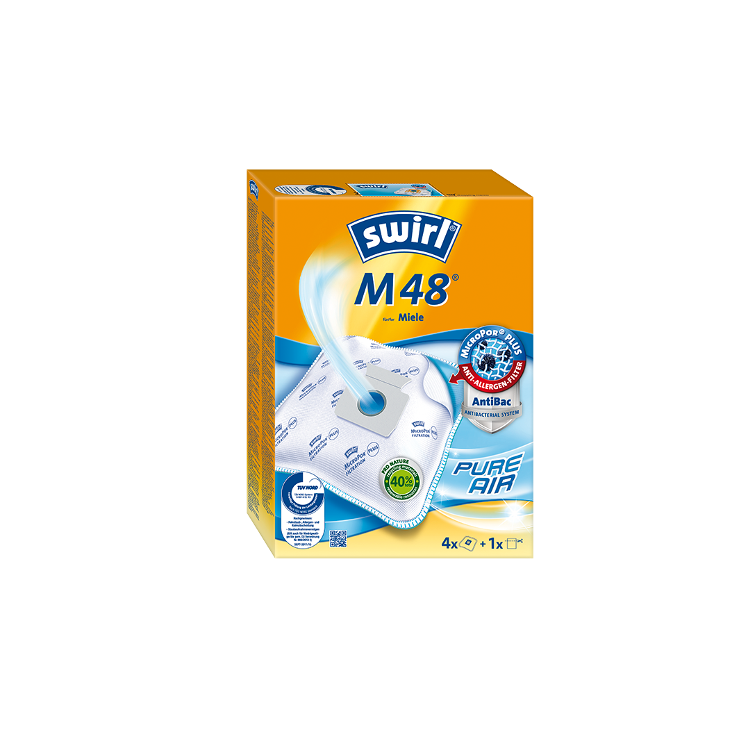 Swirl M48 AirSpace MicroPor Plus AntiBac Green Porzsák (4 db / csomag) (205639)