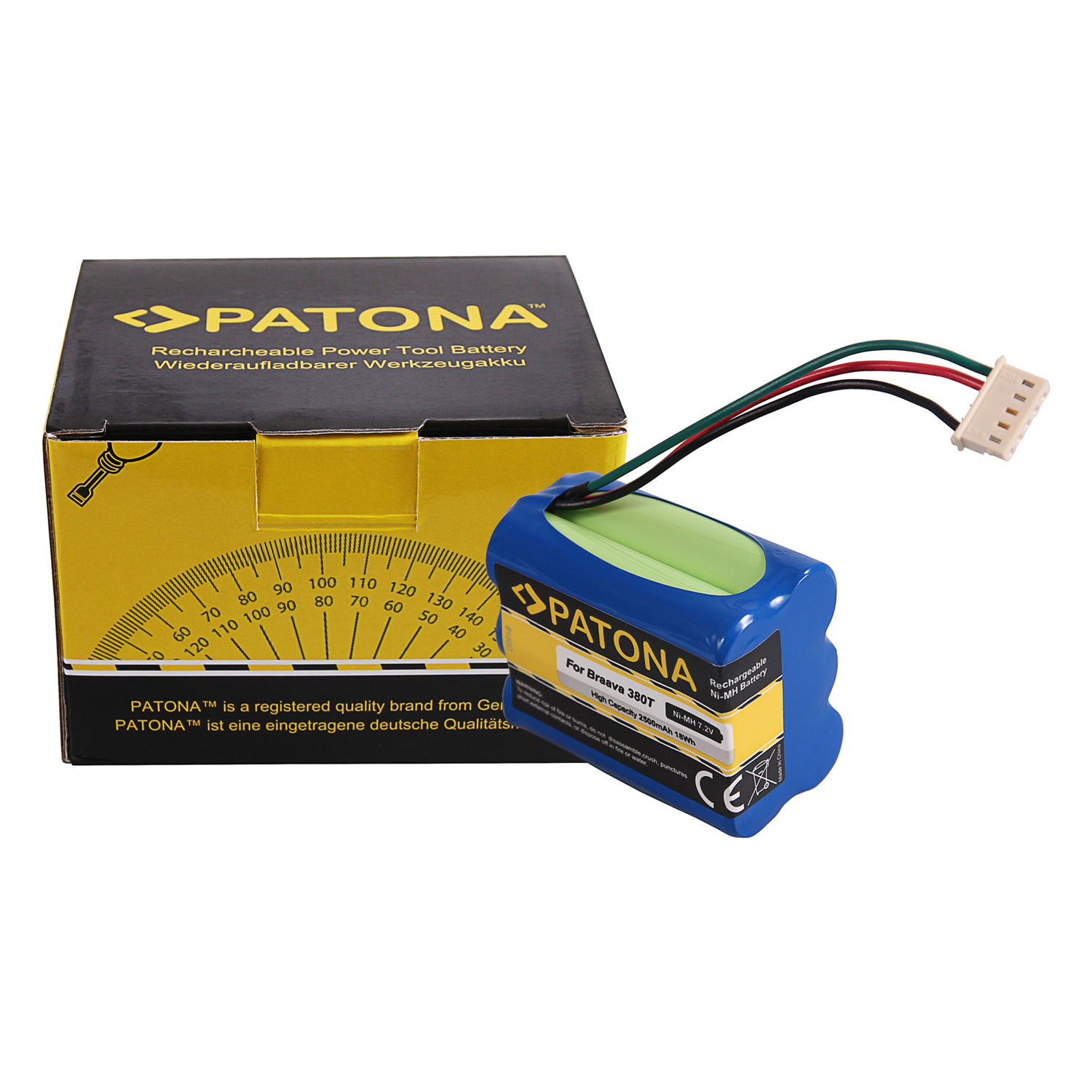 Patona PT6130 iRobot Braava 380T/390T Robotporszívó akkumulátor 2500mAh 7,2V Ni-Mh (PT6130)