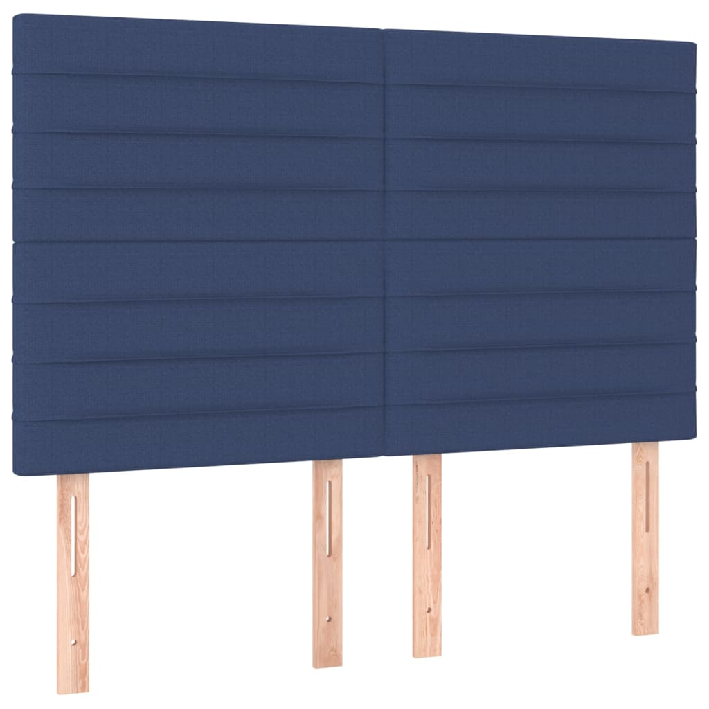4 db kék szövet fejtámla 72 x 5 x 78/88 cm (3116476)