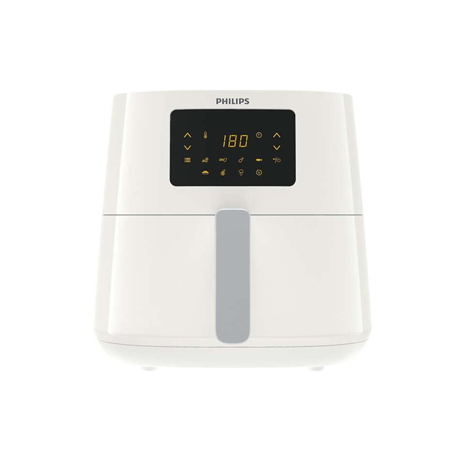 Philips 3000 series HD9270/00 olajsütő Normál 6,2 L 2000 W Meleglevegős sütő Ezüst, Fehér (HD9270/00)