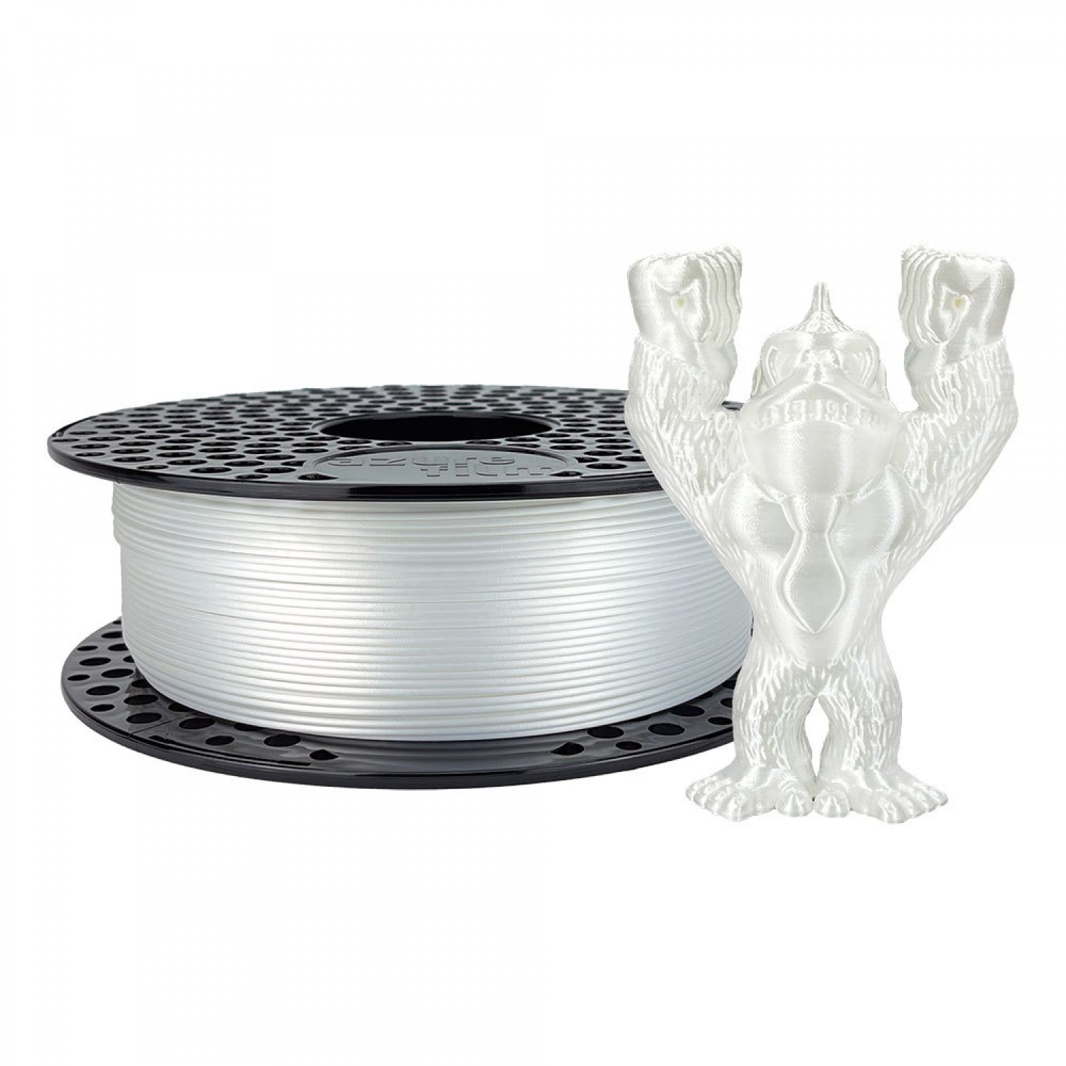 AzureFilm Filament PLA Silk white 1.75mm 1 kg - Fehér (FL171-9010)