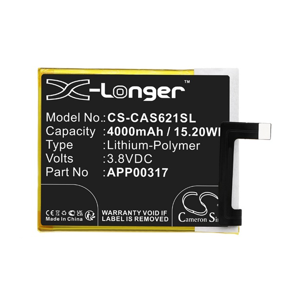 Cameron Sino CS-CAS621SL CATERPILLAR APP00317 Telefon akkumulátor 4000 mAh (CS-CAS621SL)
