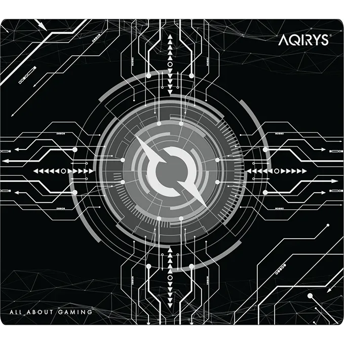 Aqirys Gruis Gaming Egérpad 450 x 400mm - Fekete Mintás (AQRYS_GRUISMD)