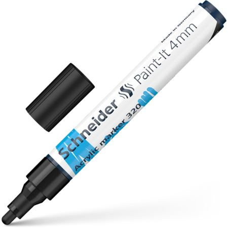 Schneider Paint-It 320 4mm akril marker fekete (120201) (Schneider120201)