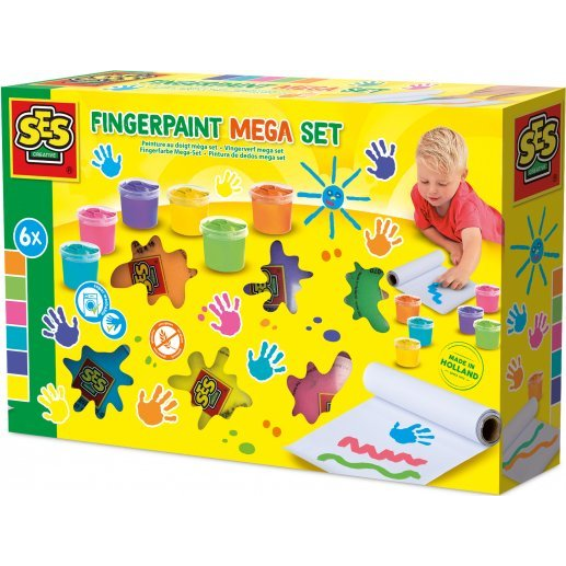 SES Creative Fingerpaint mega set pittura lavabili Multi