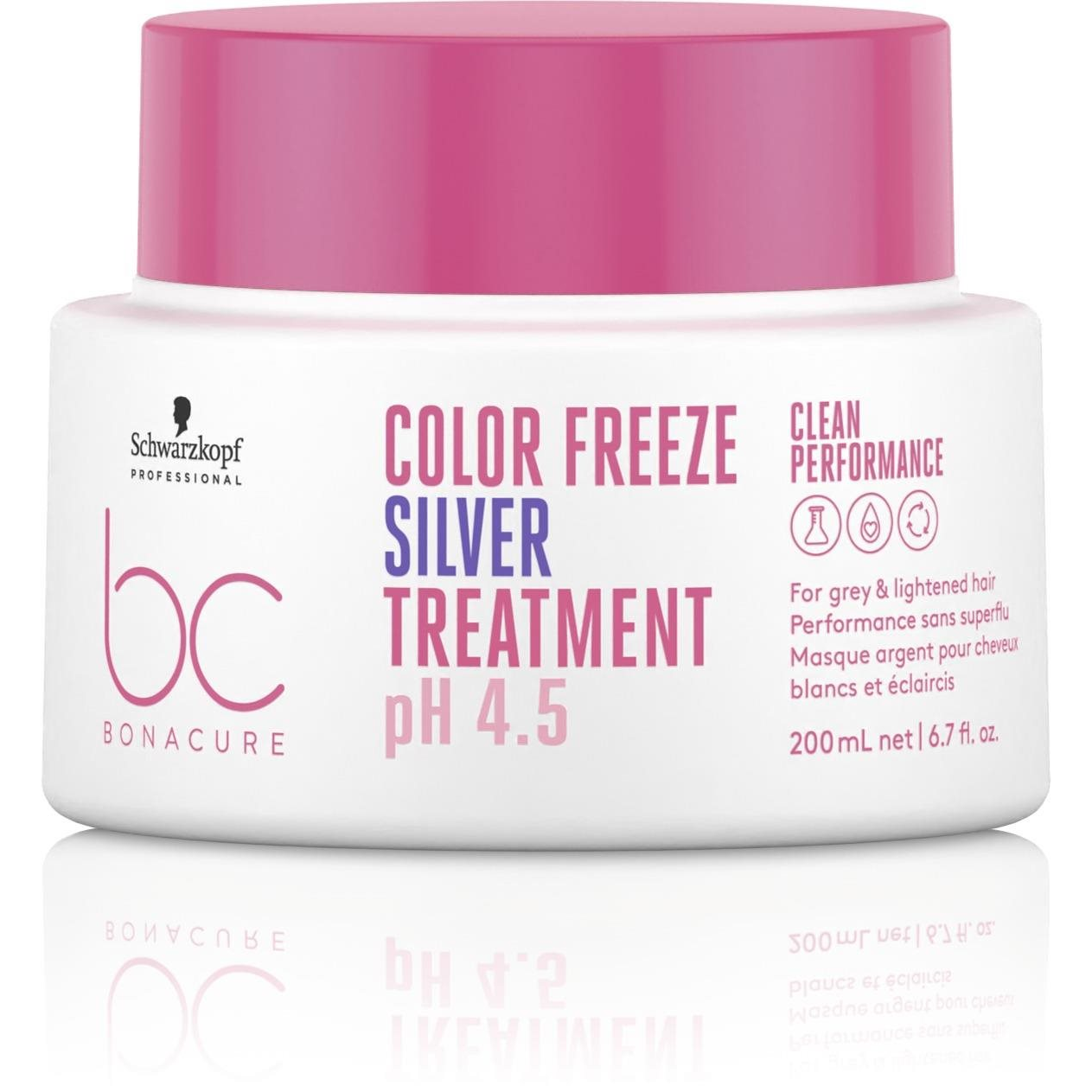SCHWARZKOPF Professional BC Bonacure Clean Balance Color Freeze Curl ezüst reflexekkel 200 ml (4045787725636)