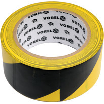 Vorel jelzőszalag öntapadós fekete-sárga 48mmx33m (75231) (75231)