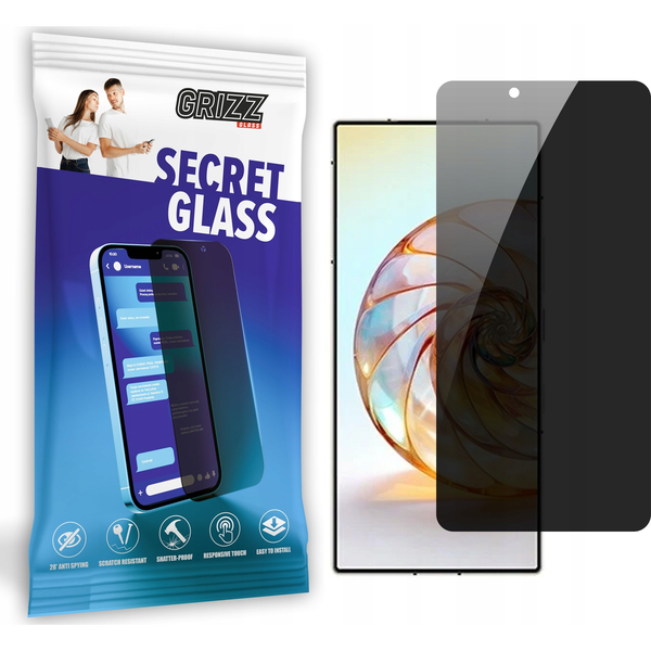  GrizzGlass Szkło prywatyzujące GrizzGlass SecretGlass do ZTE nubia Z60 Ultra