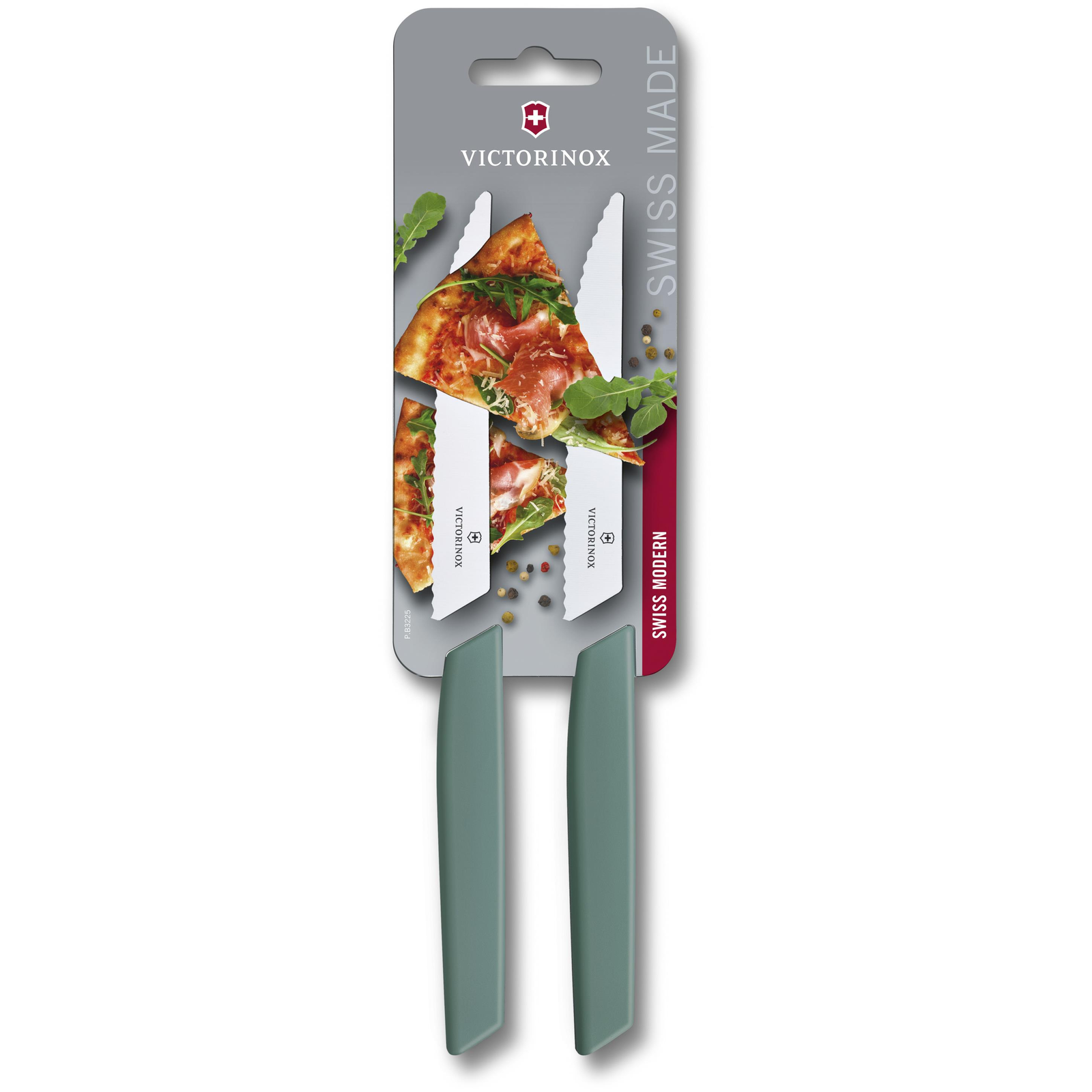 Victorinox Swiss Modern 2 darabos steak kés szett, zsályazöld (6.9006.12W43B)