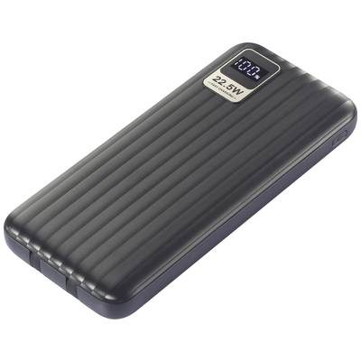 VOLTCRAFT VC-WT-K512 Powerbank 10000 mAh Fast Charge LiPo Fekete állapotjelző (VC-15139410) (VC-15139410)