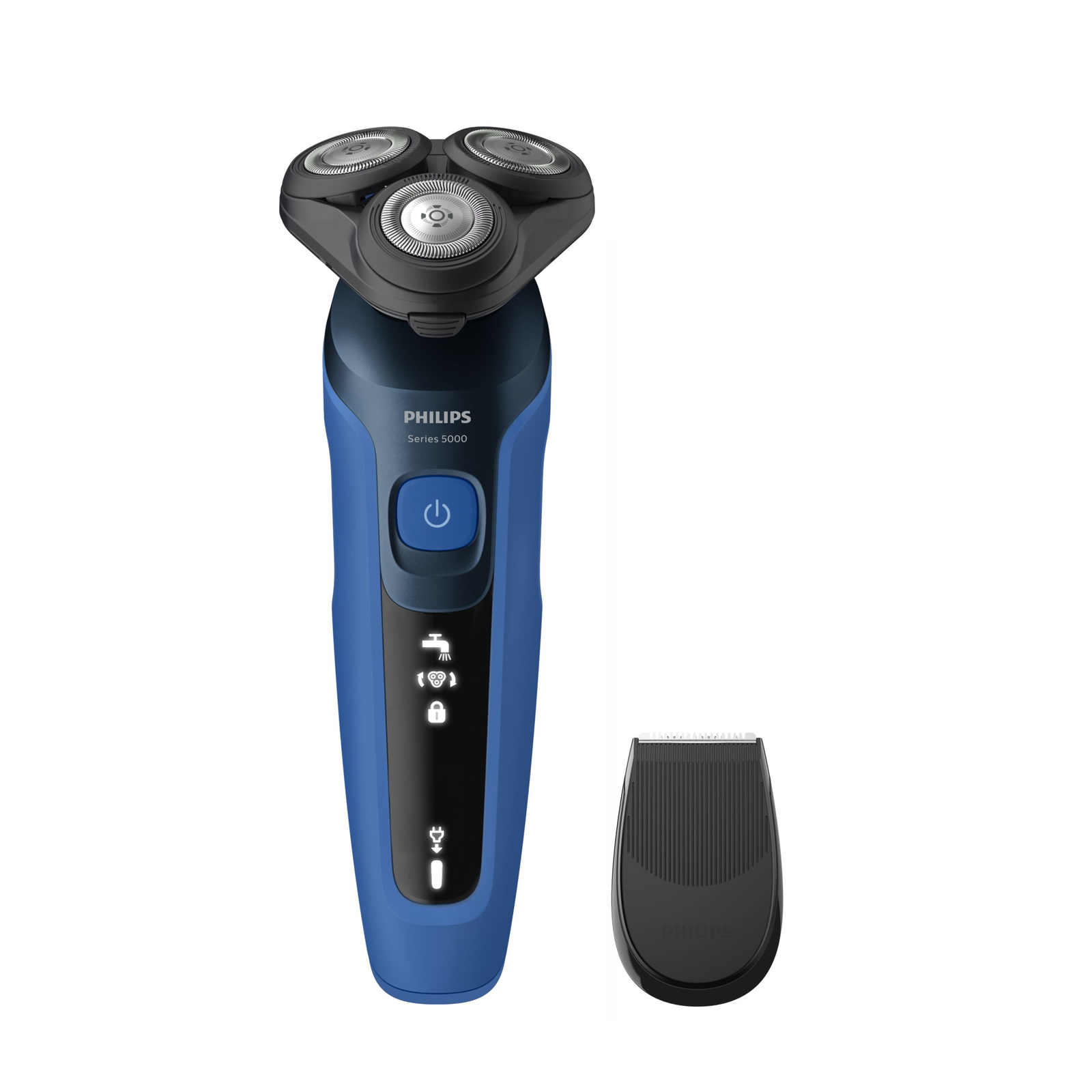 Philips SHAVER Series 5000 S5466/17 férfi borotva Rotációs/forgófejes borotva Vágó Fekete, Kék (S5466/17)
