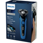Philips SHAVER Series 5000 S5466/17 pánsky holiaci strojček Rotačný holiaci strojček Zastrihávač Čierna, Modrá
