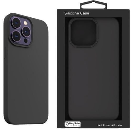 NextOne IPH-14PROMAX-MAGCASE-BLACK iPhone 14 Pro Max fekete szilikon MagSafe hátlap (IPH-14PROMAX-MAGCASE-BLACK)