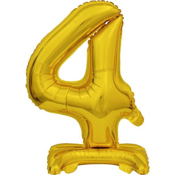 Felfújható Fólia Szám Talppal 9910072 - Arany, 38 cm, 4 (9910072)