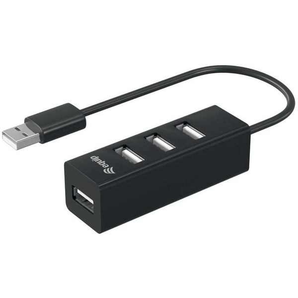 Equip 128955 hub de interface USB 2.0 480 Mbit/s Preto