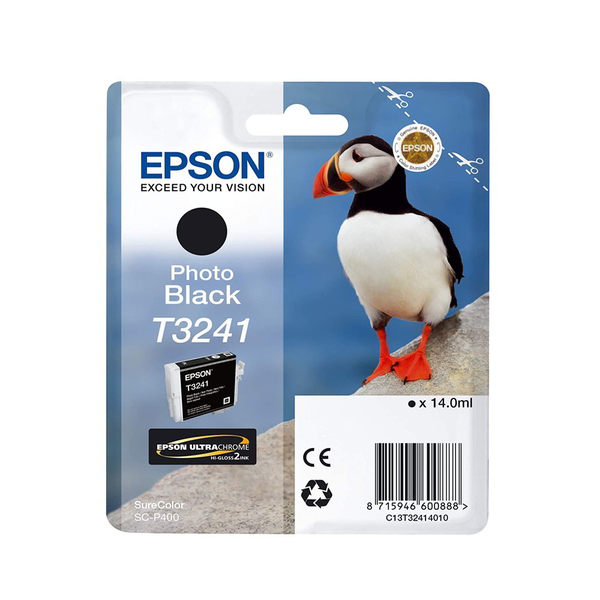 Epson T3241 мастилена касета 14 мл Оригинална за фотография, черна