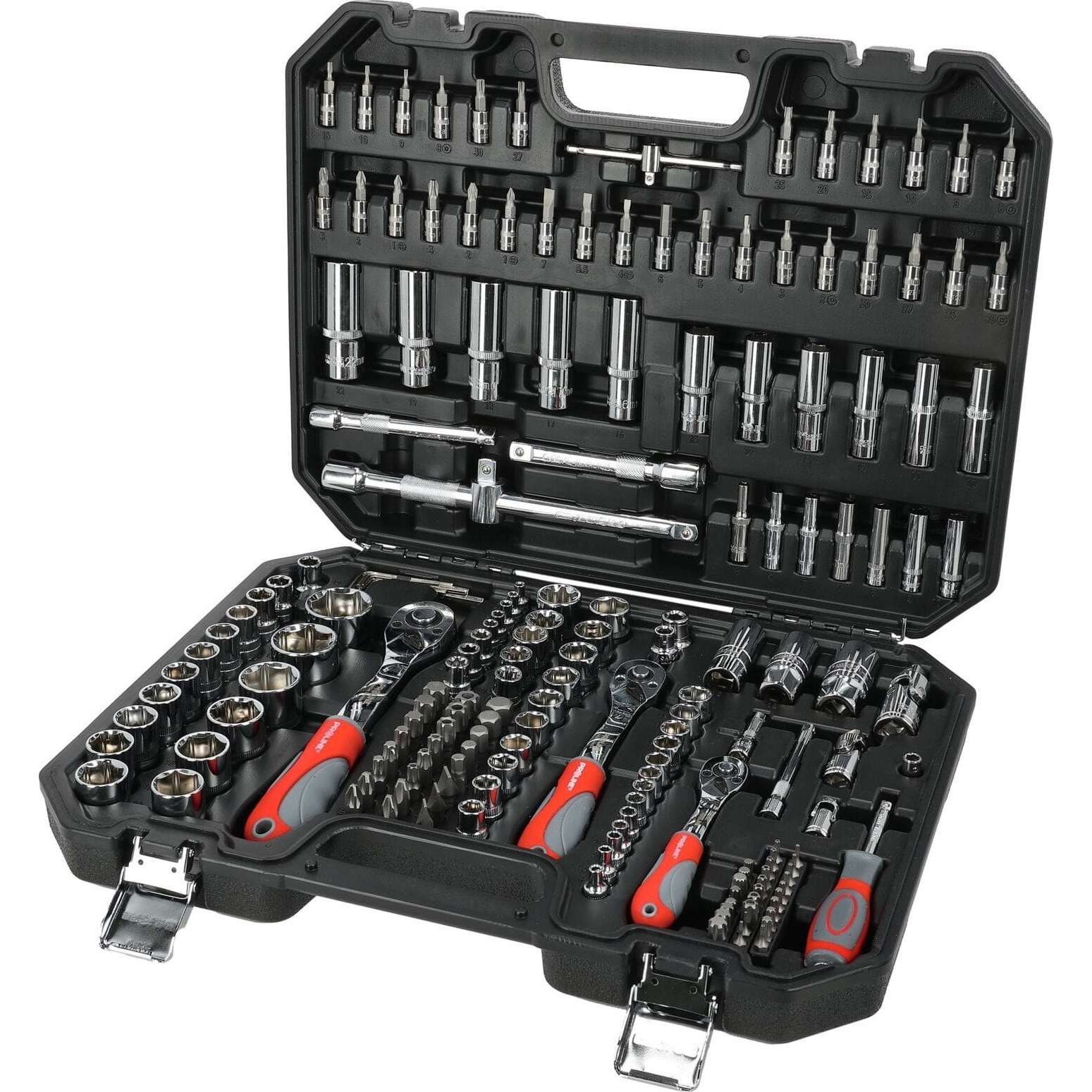 Proline 179 db-os Dugókulcs Készlet Crv, S2, 1/2", 3/8", 1/4", Bmc,