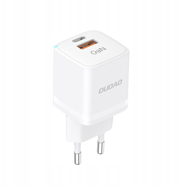 Ładowarka sieciowa GaN 33W PPS USB C/USB Dudao A13Pro - biała