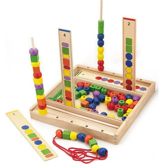 Viga fából készült nagy gyöngyök, szett (6934510561826)