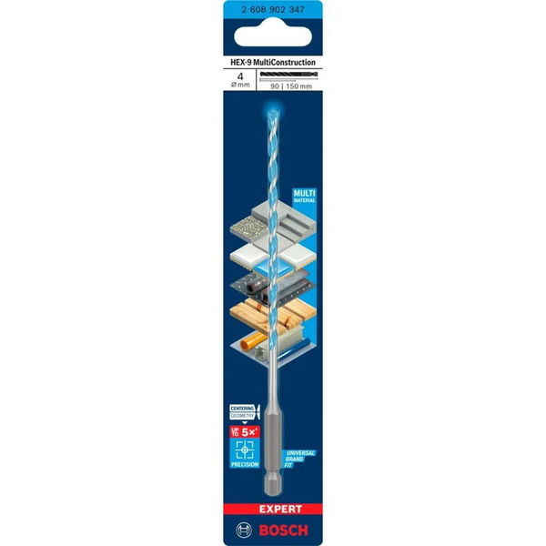 Bosch Ø 4,0 x 90/150mm HEX-9 Hatszögletes Univerzális fúrószár