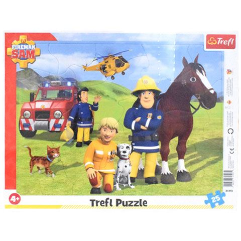 Trefl Sam a tűzoltó: Mindig őrségben 25db-os keretes puzzle (31393)