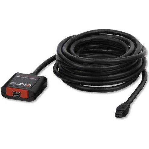 Lindy 32918 firewire-kabel 5 m 9-p Zwart