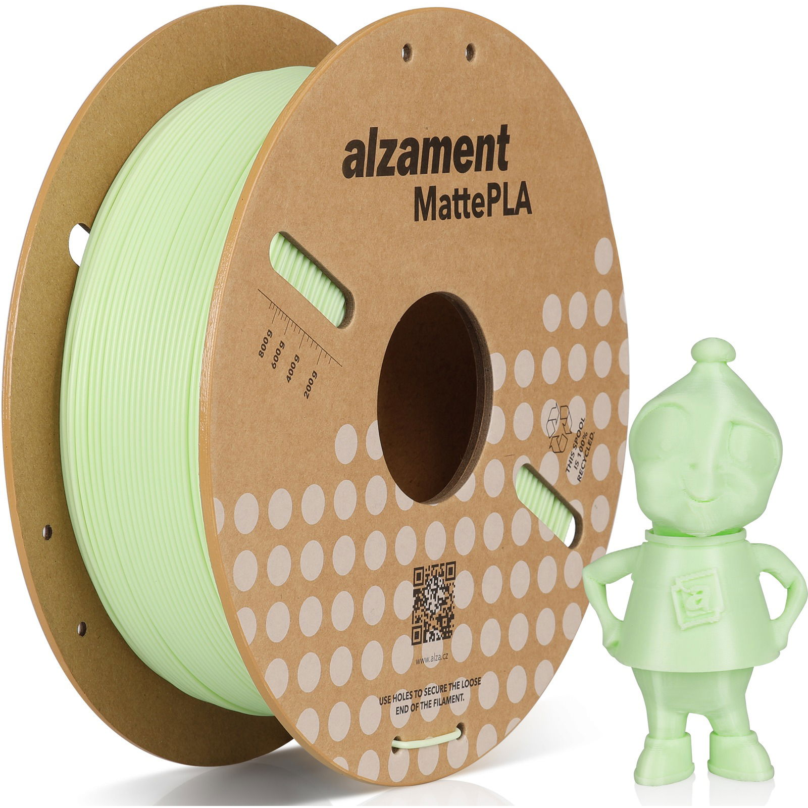 Alzament PLA Matte 1 kg Green (ALZMNTM07)
