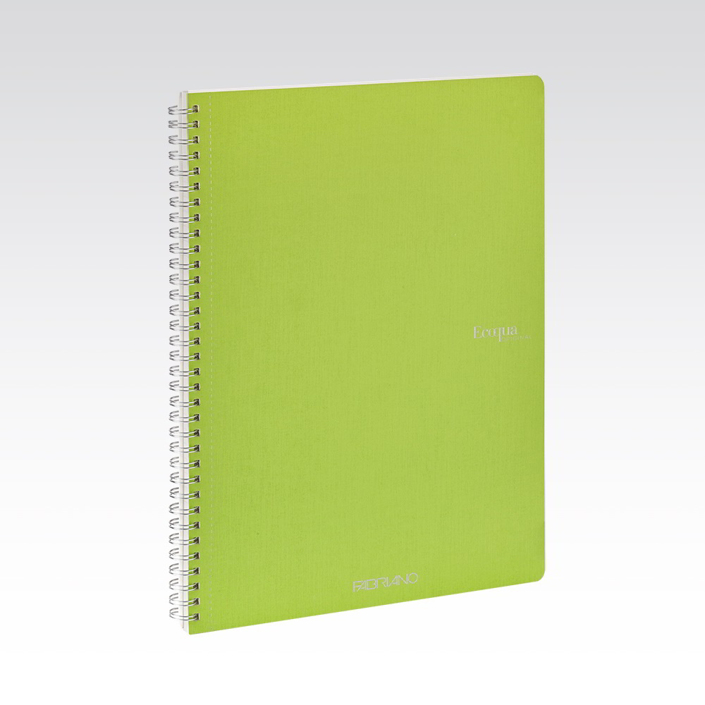 Fabriano Ecoqua 70 lapos A4 vonalas spirálfüzet - Világoszöld (19290207)