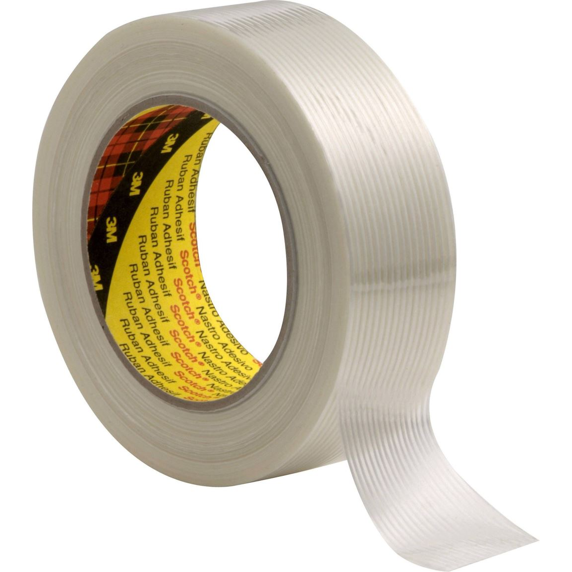 3M 8956 587750 szálerősített ragasztószalag, fehér, 50 m x 19 mm (8956 587750)